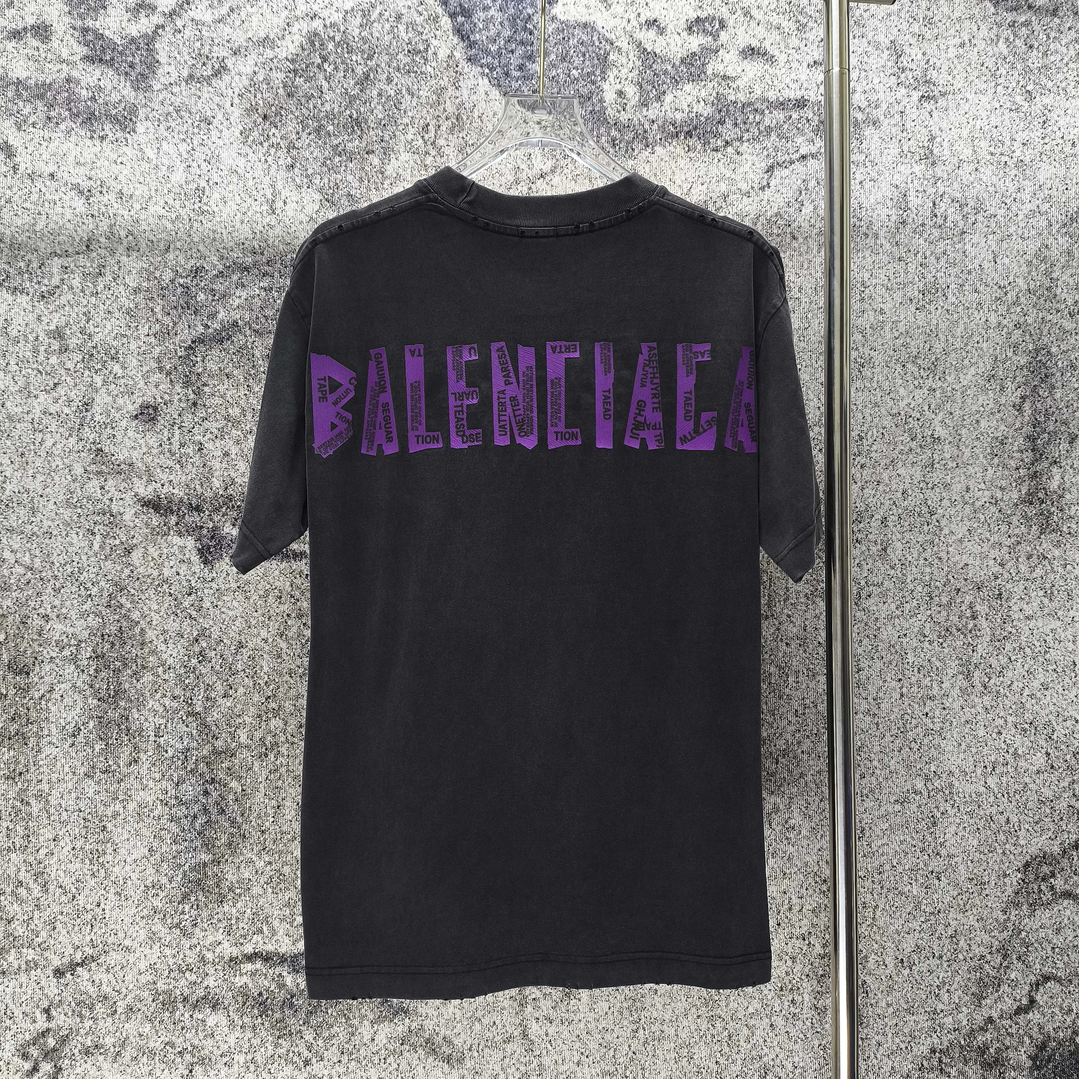 BAL* 2026 New Arrival 320g logo t Same Style Size S M L XL XXL Black White Gray